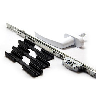 Mecanismo Bipunto H102 A30 + Manija Standard/Grande - Negro/Blanco - Caja x 30 Unidades