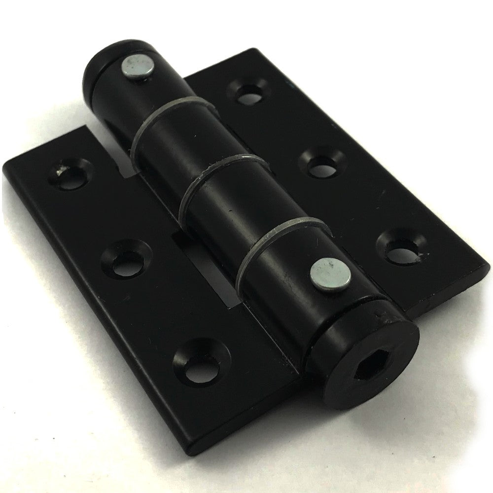 Bisagra Simple Acción Aluminio - Negro/Blanco - Caja x 4 uds
