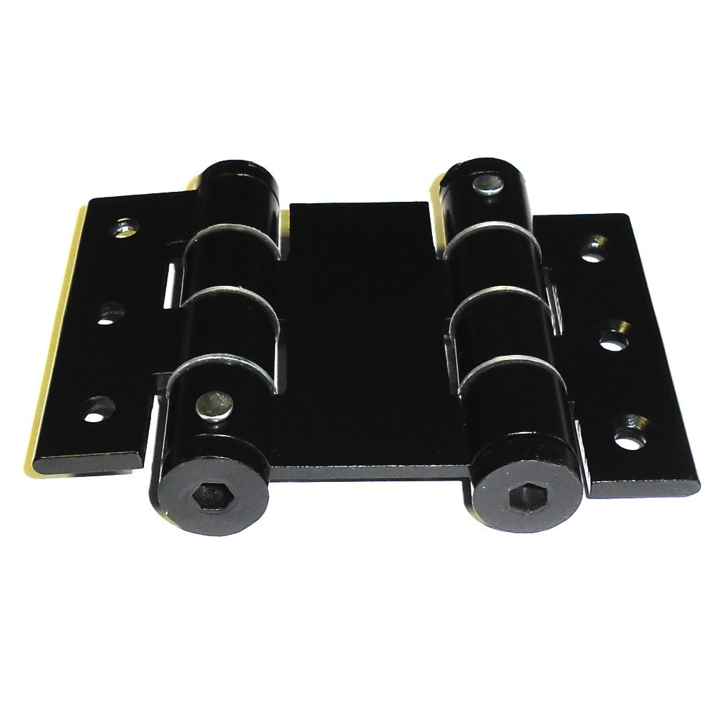 Bisagra Doble Acción Aluminio o Vaivén - Negro/Blanco - Caja x 4 uds