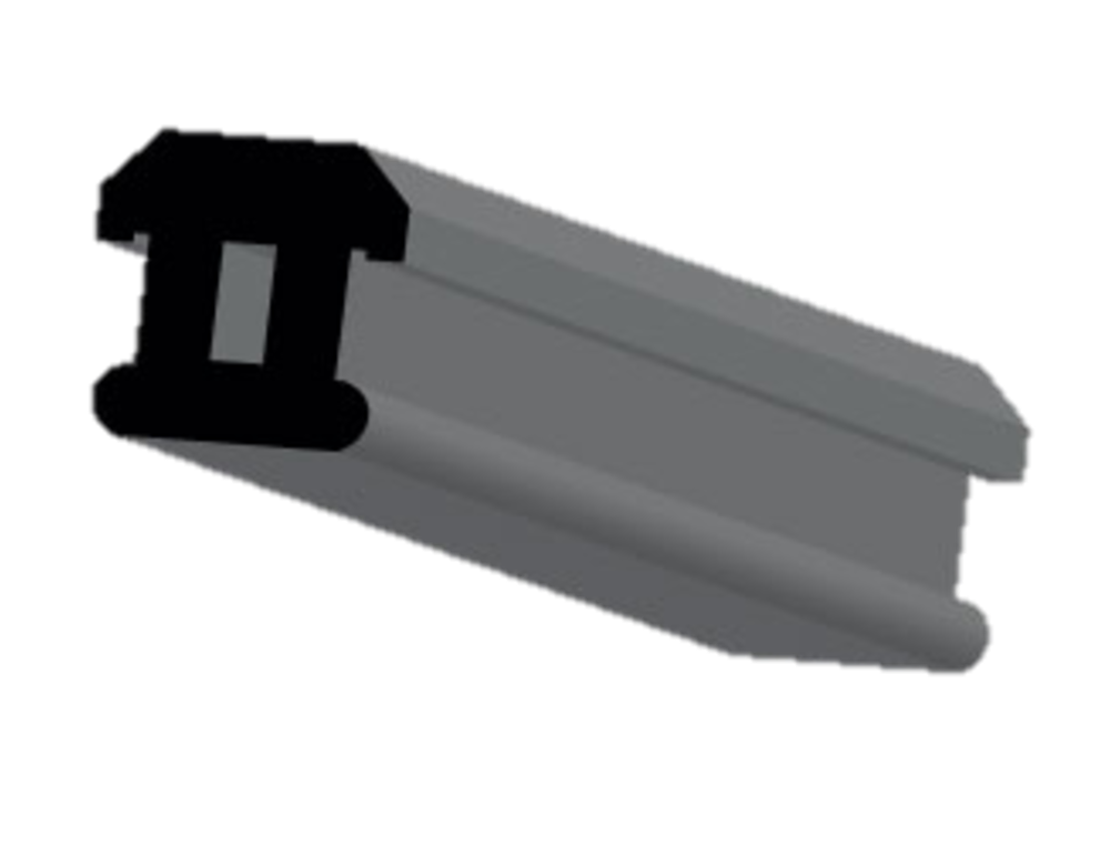 B57 Burlete Tapa Premarco Negro - 100 mts